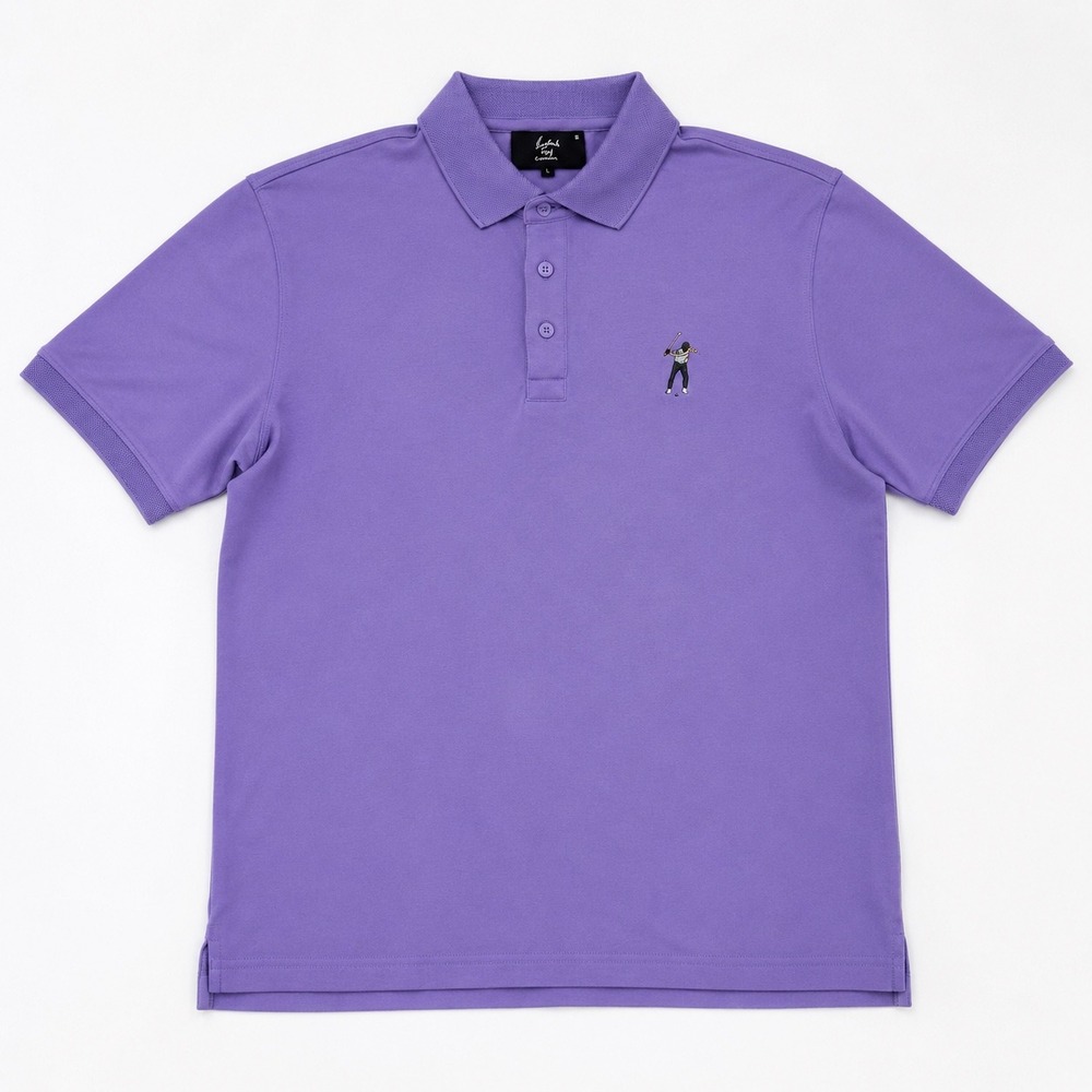 Eastside Golf Mens Paisley Purple Pique Polo Size Medium